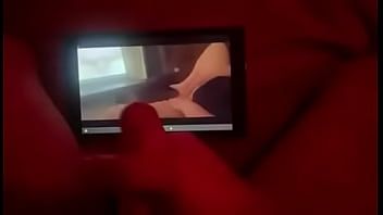 play Him masturbating to a video of me masturbating to a video of us fucking
