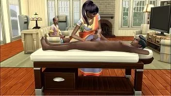 play Mãe indiana dificilmente convencida pelo pai a fazer sexo pela primeira vez com o filho para deflorar em uma massagem erótica - adolescente tímida