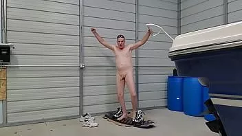 Play Kevin yardley rides his wakeboard naked and masturbates