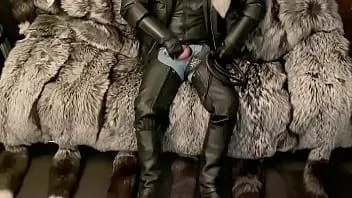 play Blackleatherhands with douple 12er prinz albert in leatherchaps