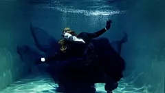 Play Hot Milf Arya Grander in Explicit Corset Swimming Pool Fantasy